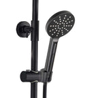 Matt black mixer shower handset