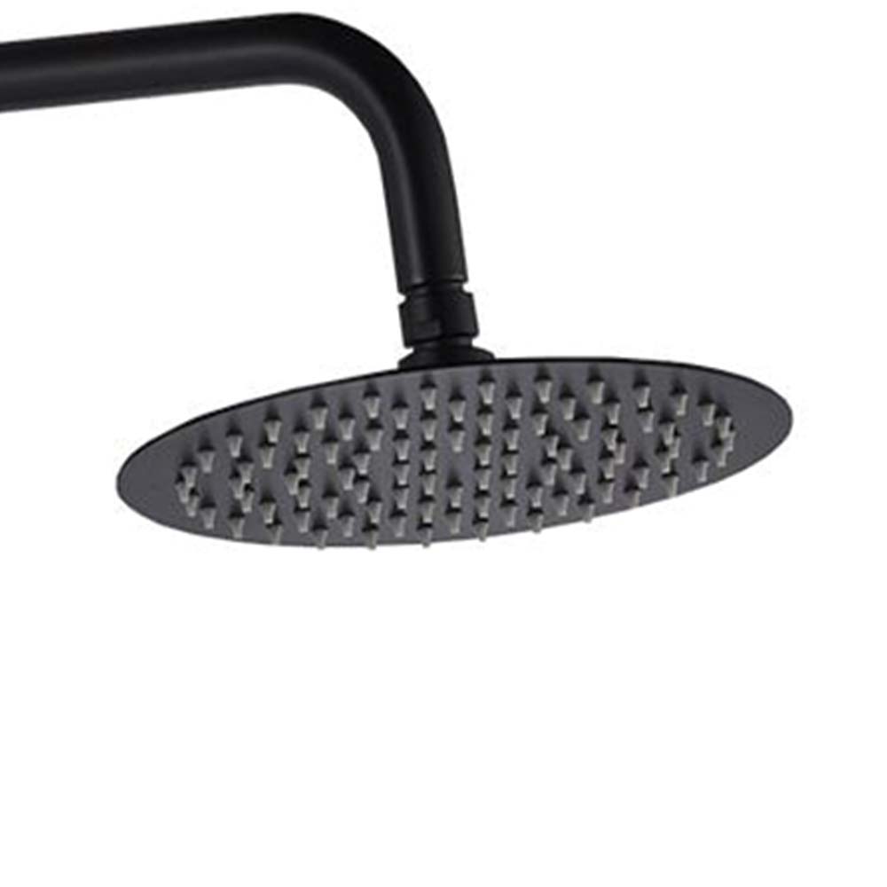 black exposed shower mixer