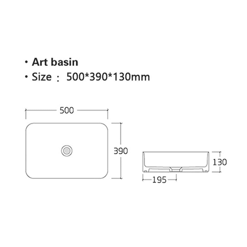 ceramic bathroom basin technical drawing-tapron