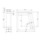 basin mixer taps-Drawing technical