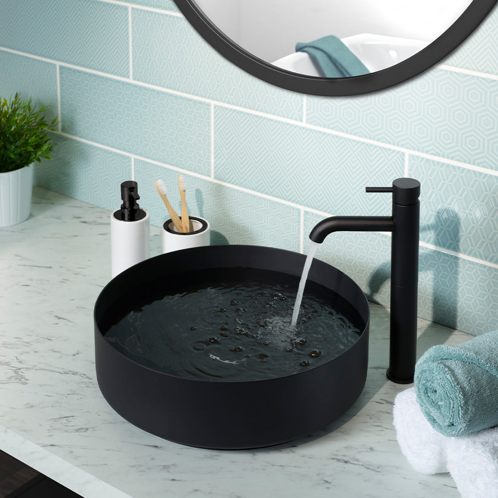 all basin tap black 