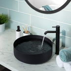 all basin tap black 