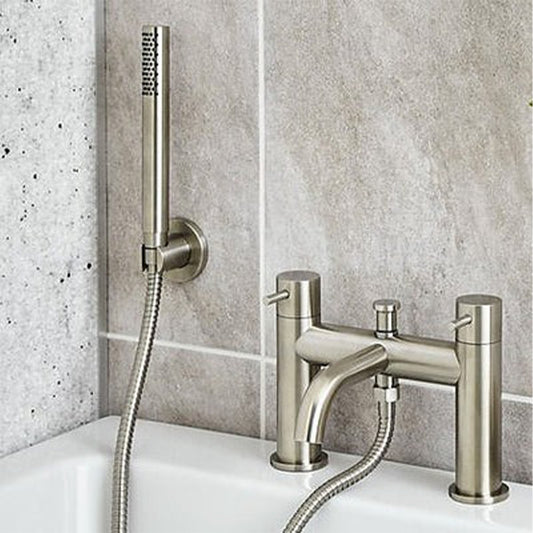 Shower Mixer Tap and Handheld Shower Set-Stainless Steel 1000