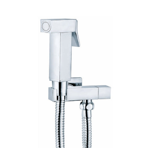 Square Thermostatic Bidet Spray Kit - Chrome Finish