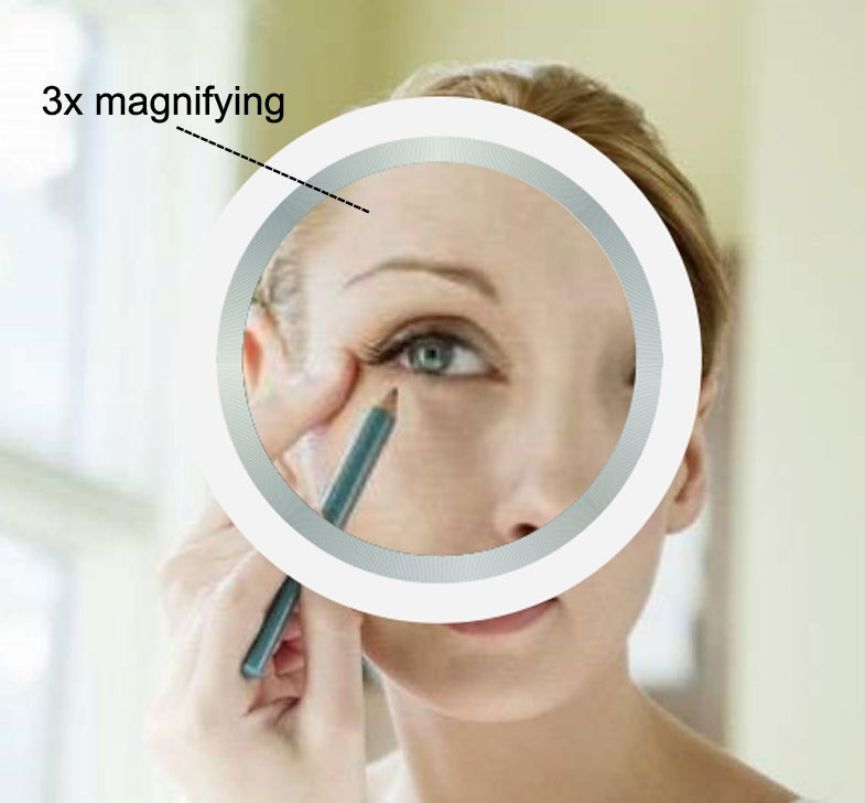 Led Mirror with an additional Magnifying mirror