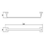 Towel Rail Technical Drawing tapron