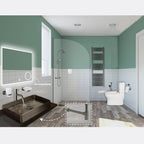 illuminated bathroom mirror with magnifier - tapron