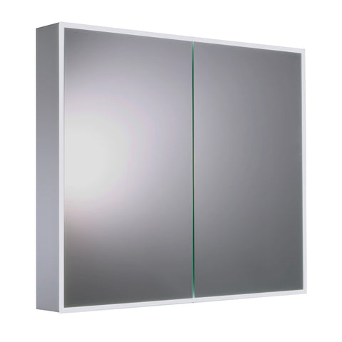 Mirror Cabinet with Shaving Socket and Heated Pads-tapron