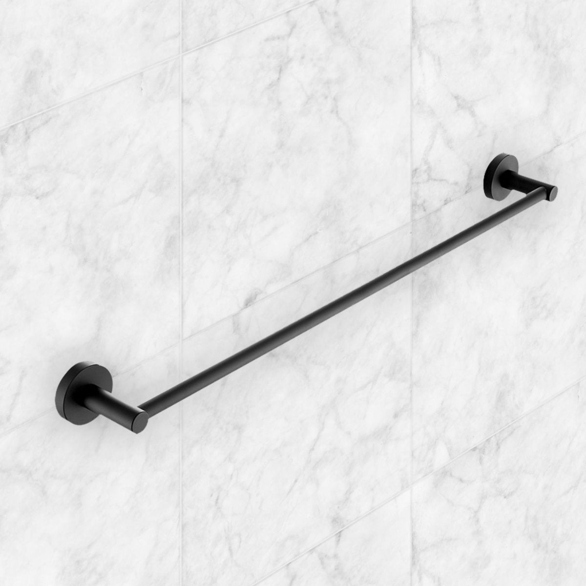 Matt Black 600mm Towel Bar Main image