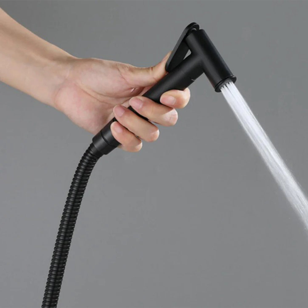 black bidet shower