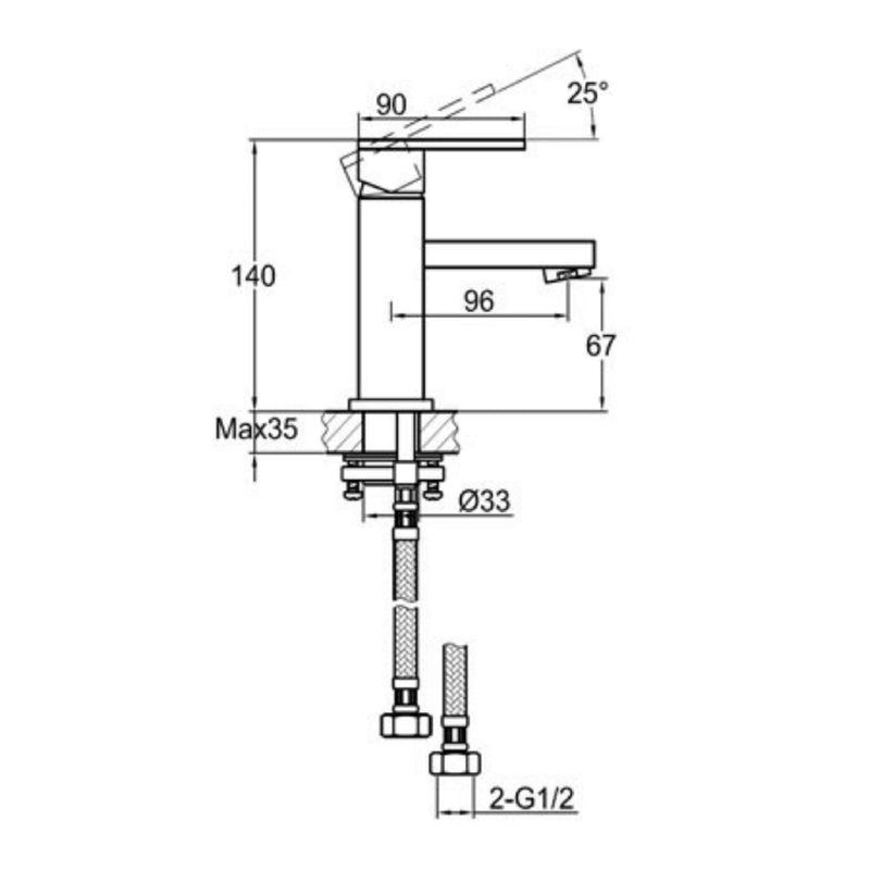 buy best basin taps-Drawing technical from tapron