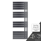 designer towel radiator black