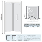 bi fold door shower enclosure - tapron