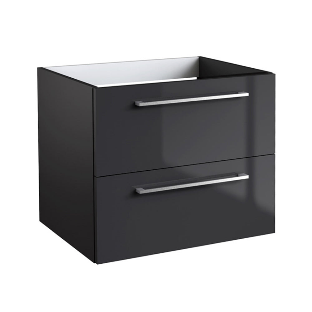 black wall hung vanity unit Main image