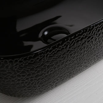 Ceramic Countertop Basin 425*425*145mm - Black Secondary image