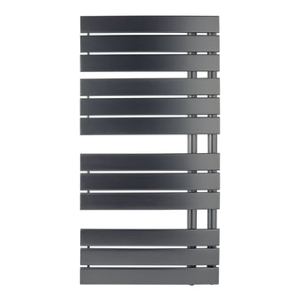 black dual fuel towel rail Main image
