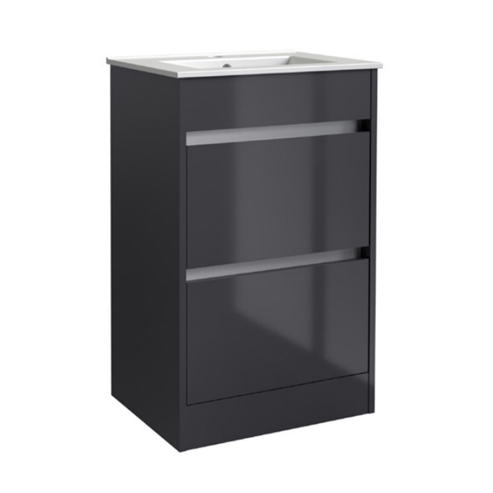 black floor standing vanity unit - Tapron