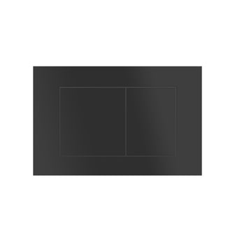 Matt Black Square Toilet Flush Plate Secondary image