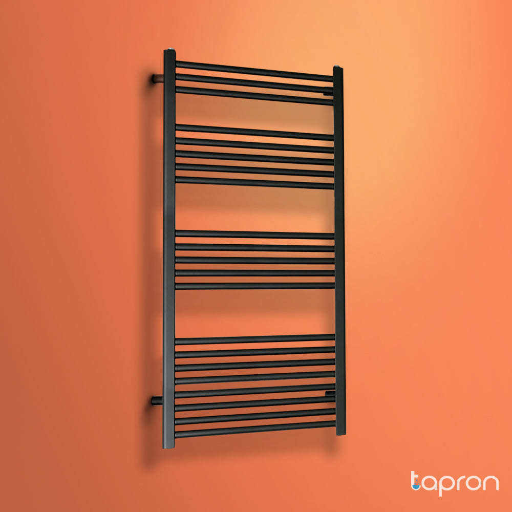 Black Bathroom Radiator | Matt Black Towel Rail Radiator