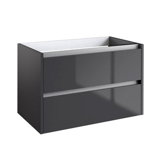wall hung black vanity unit - Tapron Main image