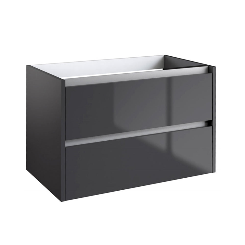 wall hung black vanity unit - Tapron