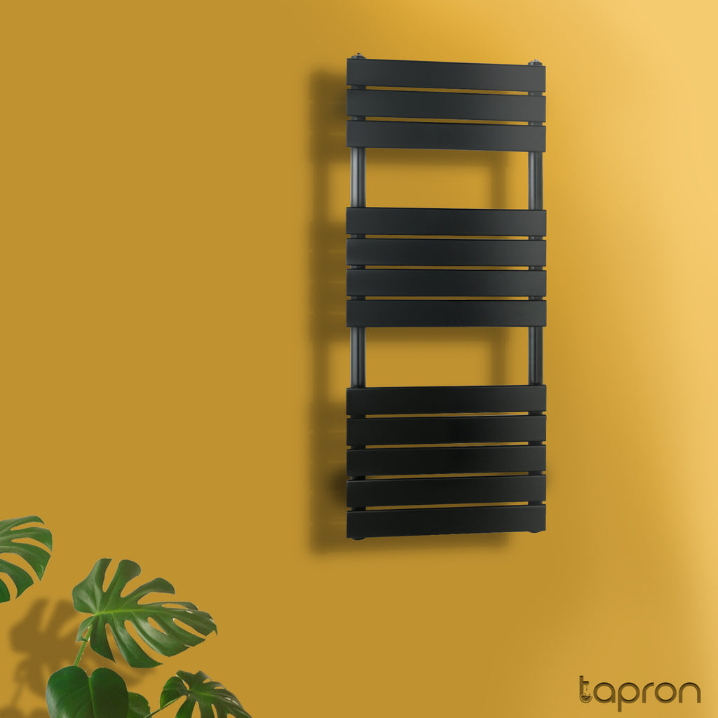 dual fuel towel rail black