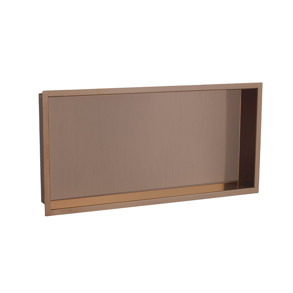 recessed shower shelf