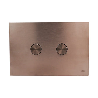 Brushed Bronze Modern Flush Plate for Concealed Cistern Secondary image