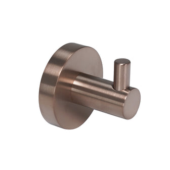 Wall-Mounted Single Robe Hook- Brushed Bronze Secondary image