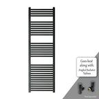 matt black towel rail radiator