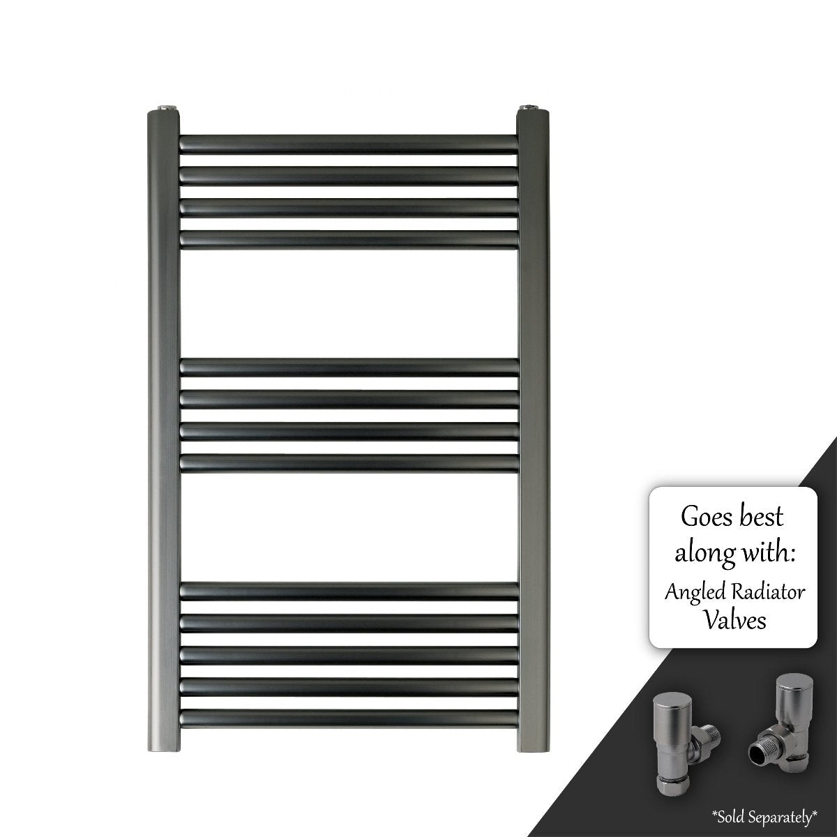 brushed brass 800 x 500 dual fuel towel radiator