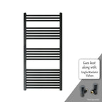 matt black heated towel rails