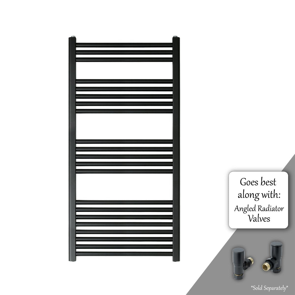 matt black heated towel rails