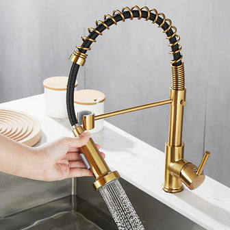 pull out kitchen mixer tap - tapron Main image