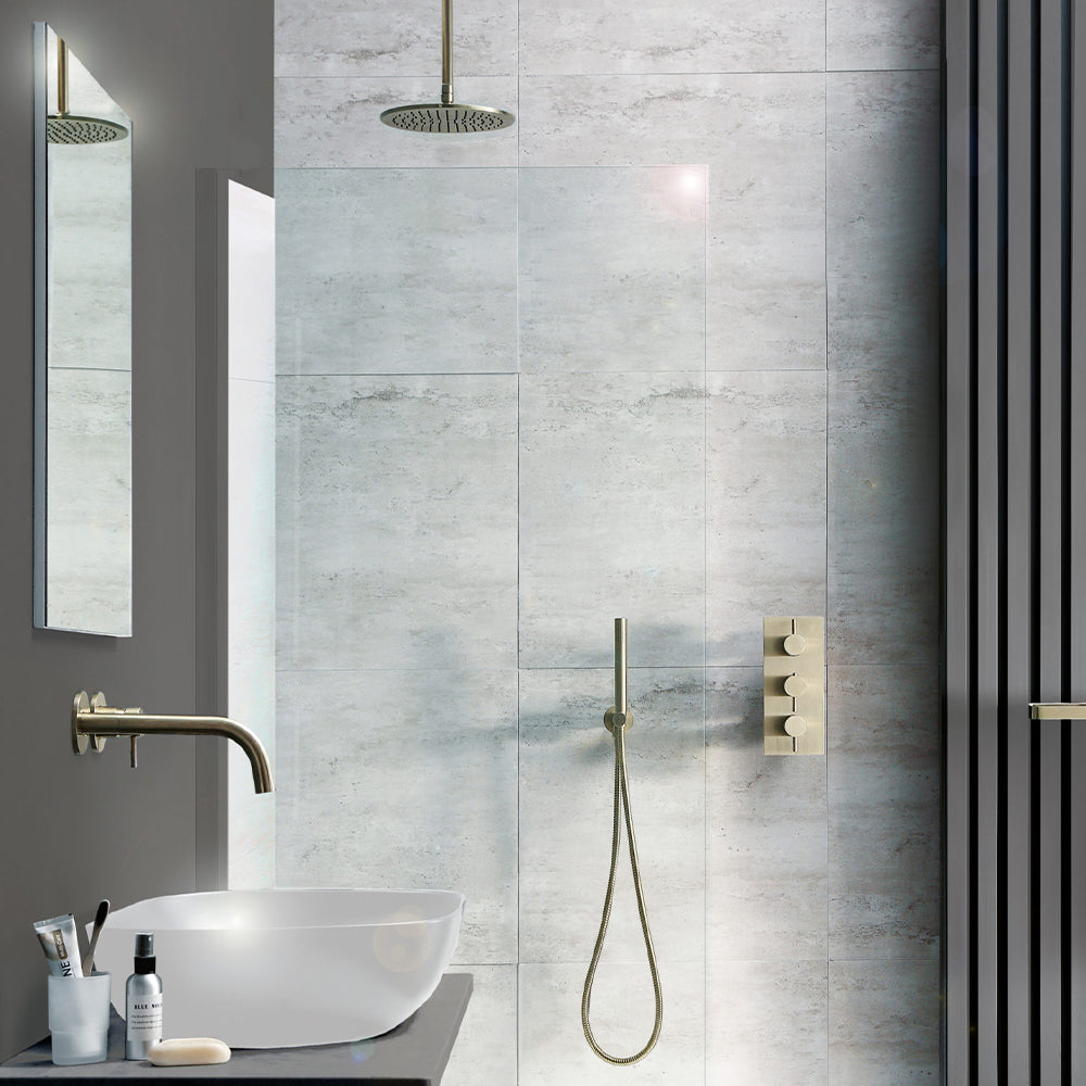 fixed shower head and arm - Tapron