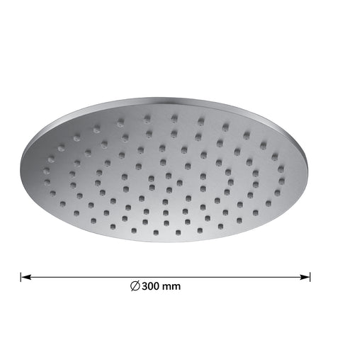brushed stainless shower head - Tapron
