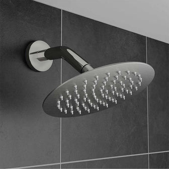 Stainless Steel Ultra Slim Shower Head And Shower Arm - 300mm Secondary image