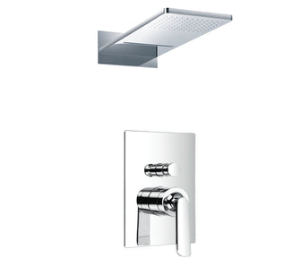 Cascata single lever concealed diverter with 2 outlets overhead shower- Tapron Main image