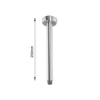 brushed stainless steel shower arm - Tapron
