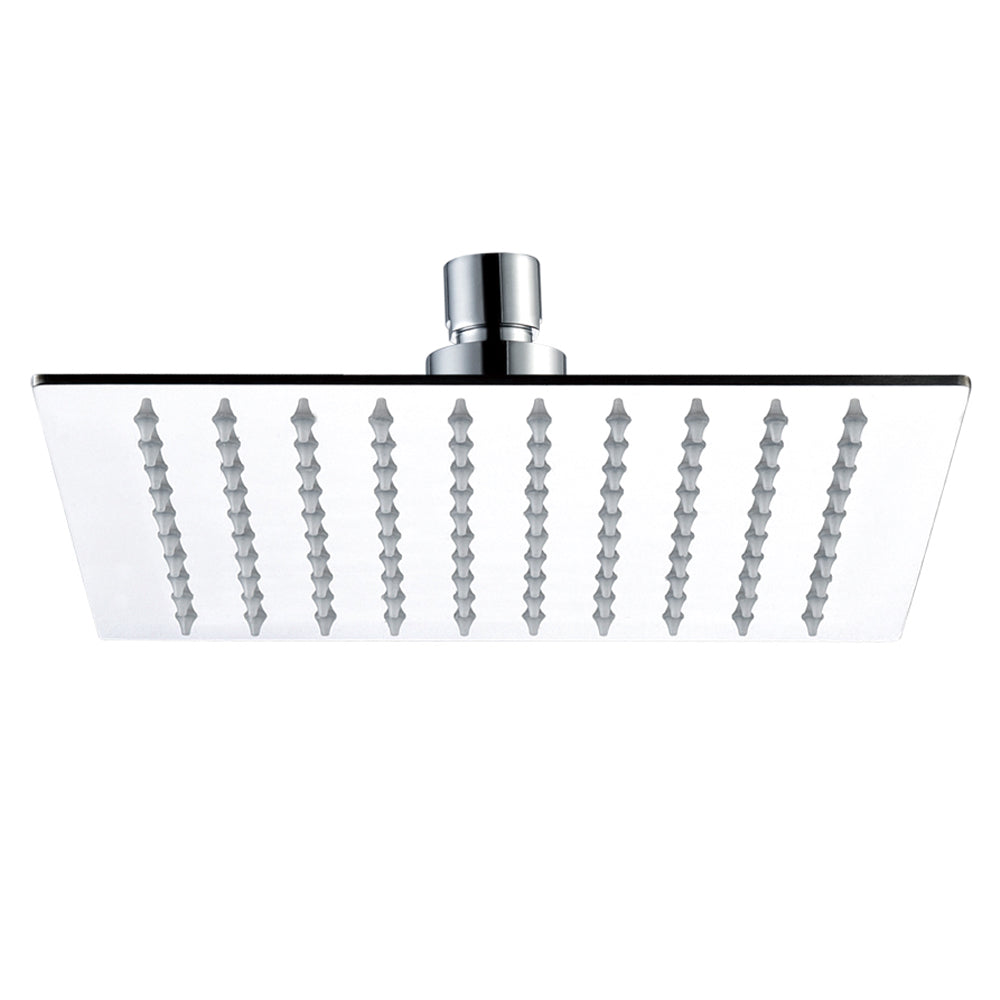 Ultra-Thin Square Rainfall Shower Head 300mm - Chrome Finish