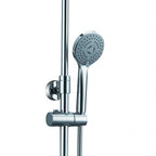 Chrome shower riser rail