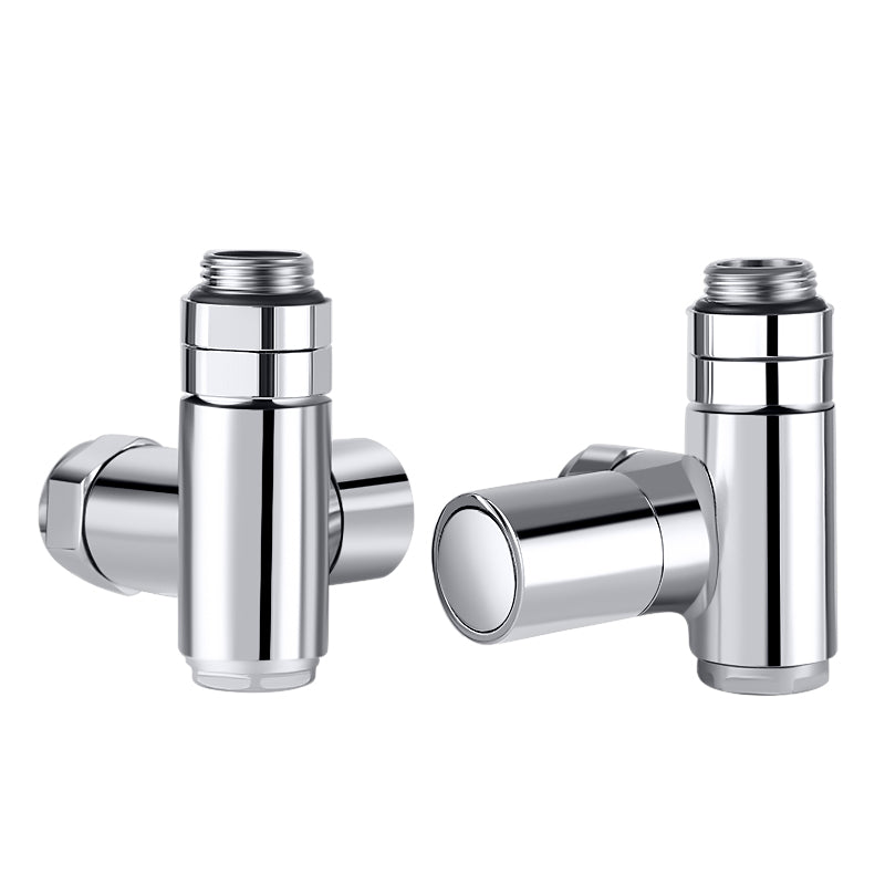 chrome dual fuel towel radiator valves