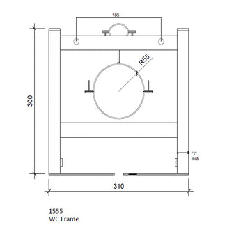 Concealed Cistern Frame for Wall Hung Toilets Secondary image