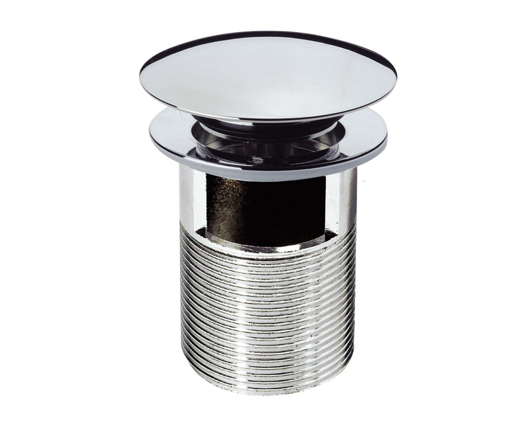 Click Clack Slotted Basin Waste with Chrome Finish Tapron