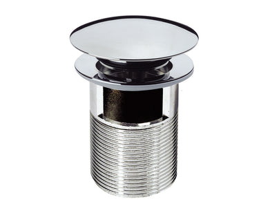 Click Clack Slotted Basin Waste with Chrome Finish Tapron