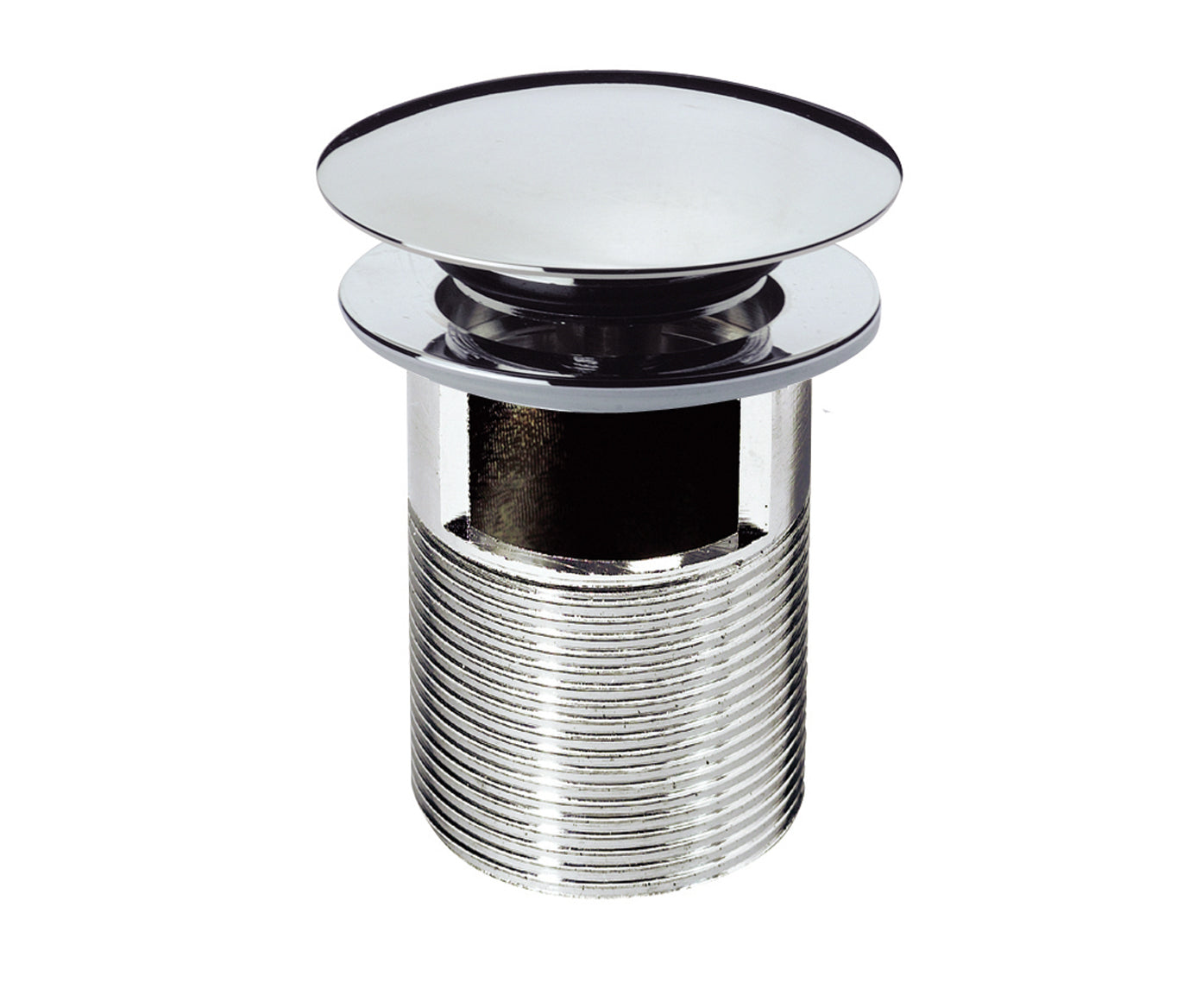 Click Clack Slotted Basin Waste with Chrome Finish Tapron