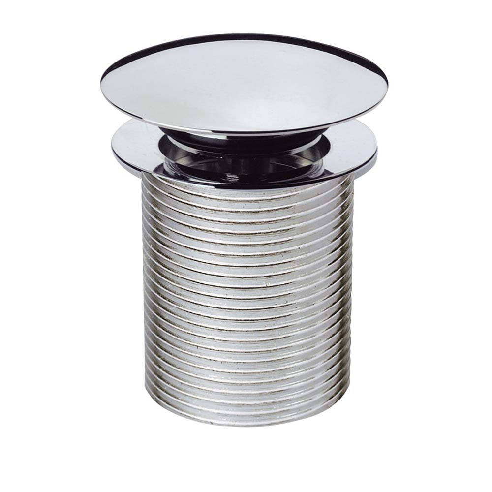 Click Clack Basin Waste, Unslotted - Chrome Finish Main image