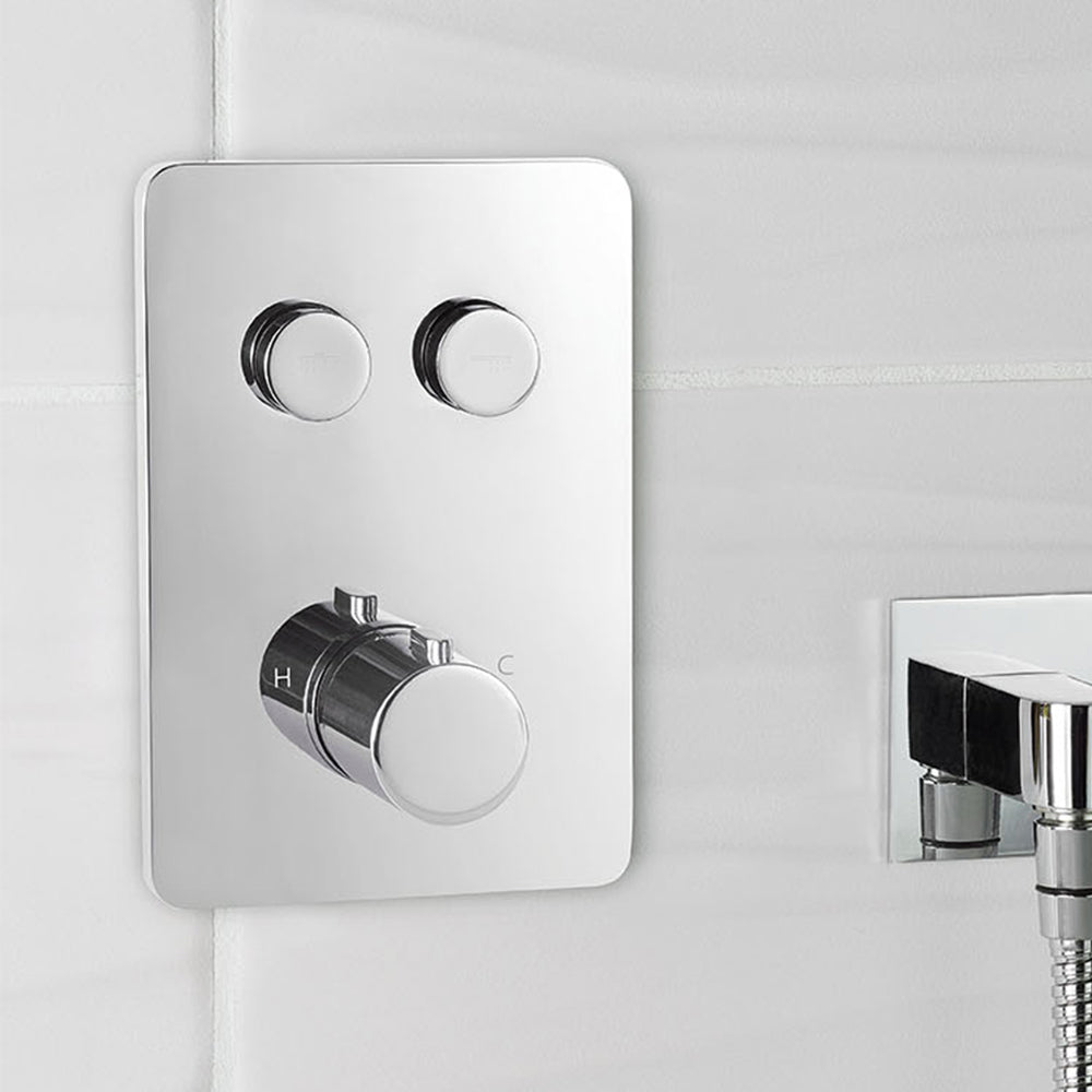 concealed thermostatic shower mixer valve