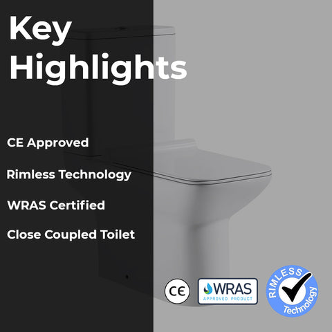 rimless close coupled toilet highlights-tapron