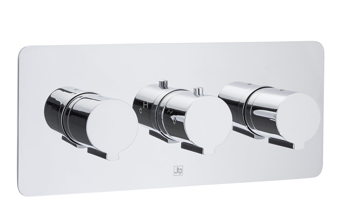 Curve Thermostatic Concealed 3 Outlet Shower Valve [72692]